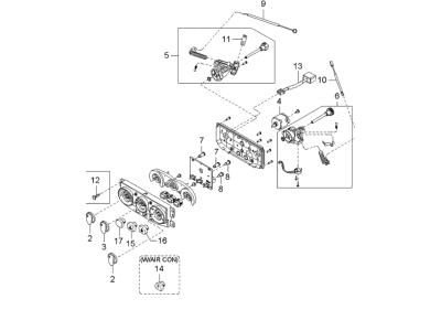 Kia 97250FD302 Control Assembly-Heater