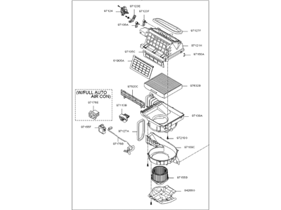 Kia 972004D100 Blower Unit