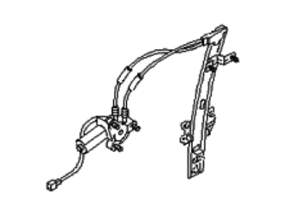 Kia 0K07772560B REGULATER Assembly-Window, RH