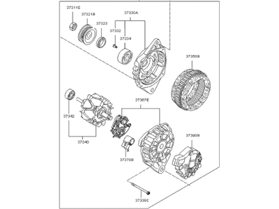 Kia 3730022650 Generator Assembly