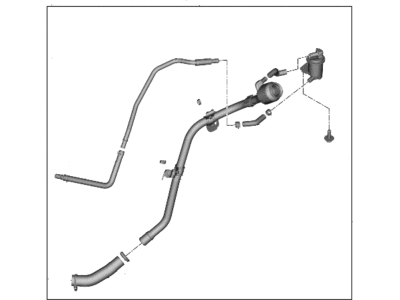 Kia 31030R5500 Filler Neck & Hose A