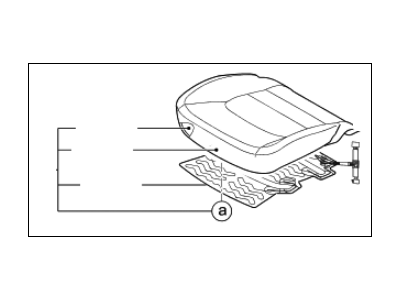 Kia 882001WEB0BGB Cushion Assembly(W/O Tra