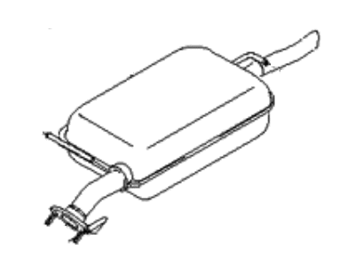 Kia 0K2AA40100E Main Muffler Assembly