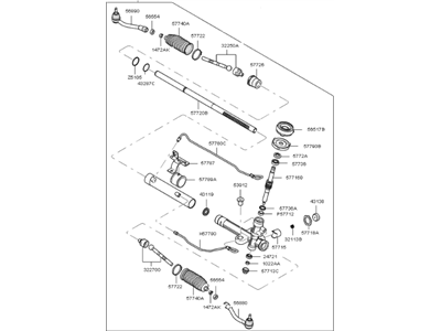 Kia 577001G100 Gear & Linkage Assembly