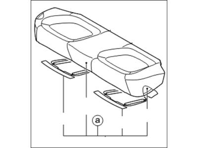 Kia 891002T040AK2 Cushion Assembly-Rear Seat