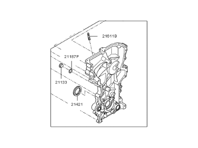 Hyundai 21350-2E310 Cover Assembly-Timing Chain