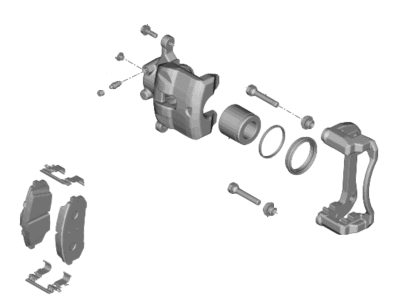 Kia 58110AT000 BRAKE ASSY-FR, LH