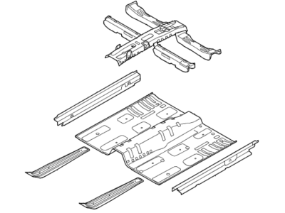 Kia 651004C500 Panel Assembly-Floor Center