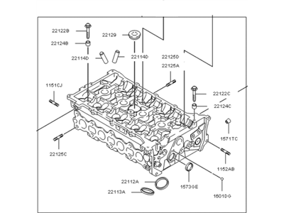 Kia 221002G001 Head Assembly-Cylinder
