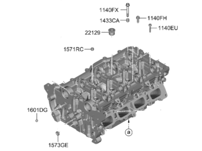 Kia 221102T000 HEAD SUB ASSY-CYLIND