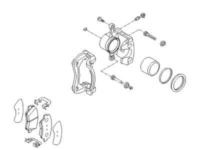Kia 58110A7000 Front Brake Assembly, Left