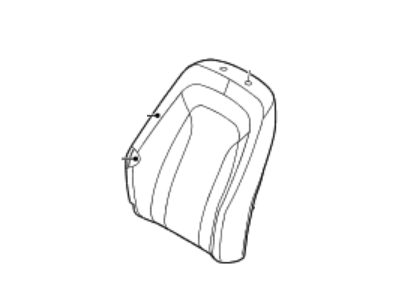 Kia 883802T030AK8 Front Seat Back Driver Covering