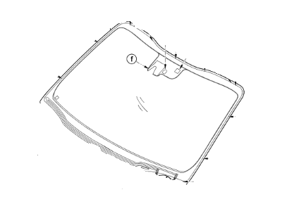 Kia 86110A9340 Windshield Glass Assembly