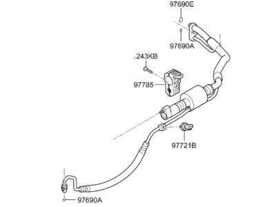 Kia 97777J5050 Suction Tube Assembly