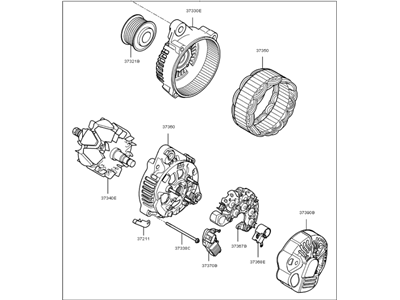 Kia 3730025301 Generator Assembly
