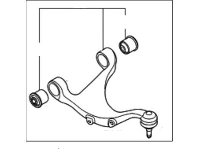 Kia 552402J100 Upper Arm Complete-Rear Suspension