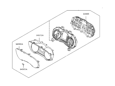 Kia 94011A7230 Cluster Assembly-Instrument