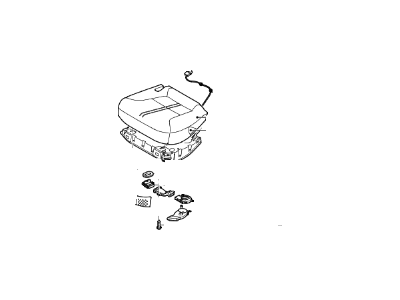 Kia 891003T610KCC Cushion Assembly-Rear Seat