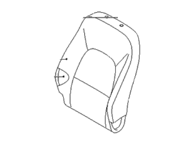 Kia 883601W040BB2 Front Seat Back Driver Covering