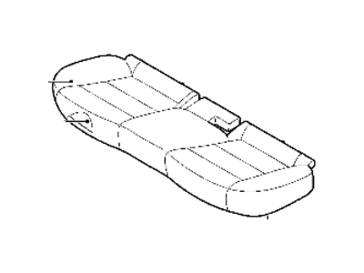 Kia 89160M6000B41 Rear Seat Covering Assembly