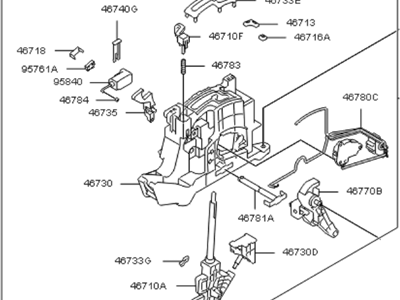 Kia 467003R800 Lever Assembly-Atm