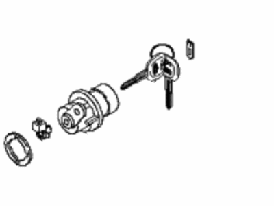 Kia 0K34W76960 Back Door Key Sub Set