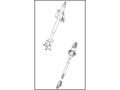 Kia 0K08A3210XH Shaft Assembly-Steering