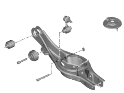 Kia 55210ATBA0 ARM COMPLETE-RR SUSP