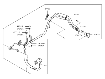 Kia 97775D9251 Suction & Liquid Tube Assembly