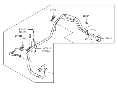 Kia 97775D9451 Suction & Liquid Tube Assembly