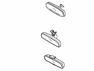 Kia 851013B600 Rear View Inside Mirror Assembly