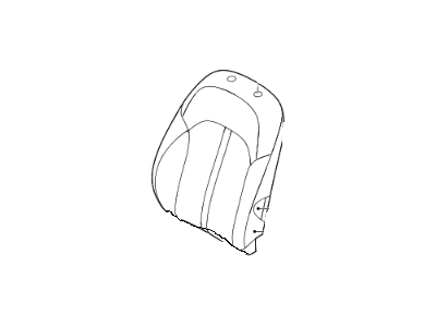 Kia 88370D5010A3A Front Back Covering Assembly, Left