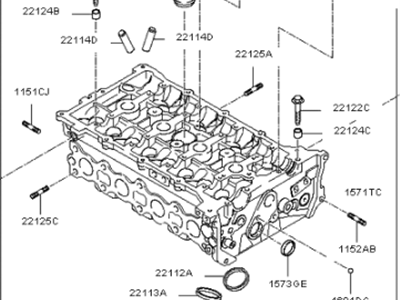 Hyundai 38RY4-2GF00 Head Assembly-Cylinder