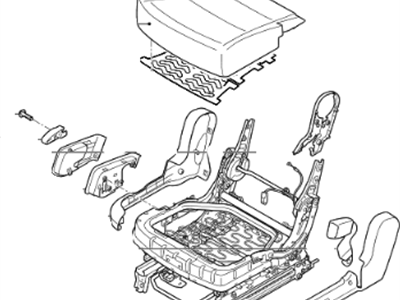 Kia 892001U700BD6 Cushion Assembly-2ND Seat
