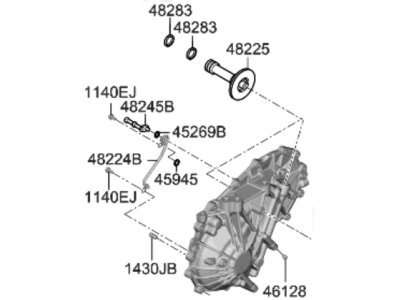 Kia 482202H000 Cover Assy-Rear