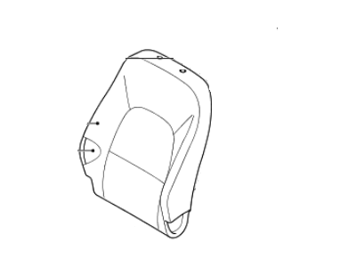 Kia 883601W370BEZ Front Seat Back Passenge Covering