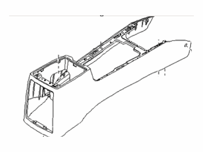 Kia 846113E001CY Console-Floor