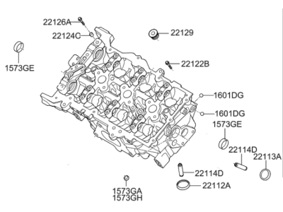 Kia 541G53LA0A Head Sub Assembly-Cylinder