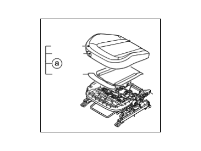 Kia 881052T210AK9 Cushion Assembly(W/O Track