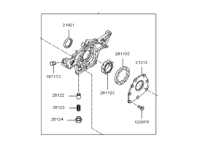 Hyundai 21310-3E001 Case Assembly-Front