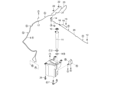 Kia 986103E000 Windshield Washer Reservoir Assembly