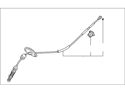 Kia 467901M200 Automatic Transmission Lever Shift Control Cable