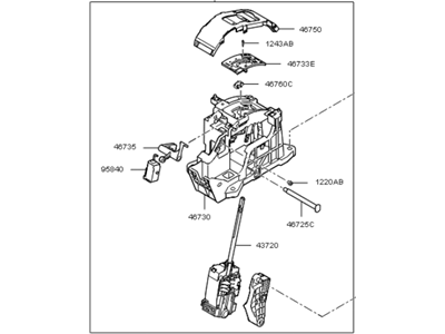 Kia 467001M300 Lever Assembly-Atm