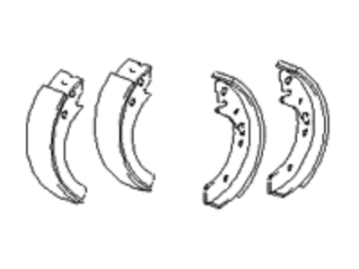 Kia 583503CA10 Parking Brake Shoe Kit