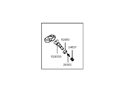 Kia 529331M000 Tire Pressure Monitoring Sensor