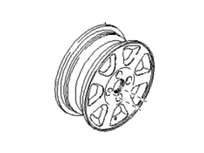 Kia K9965645540 Wheel-Disc, Aluminum
