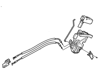 Kia 81420A7010 Rear Door Latch Assembly, Right