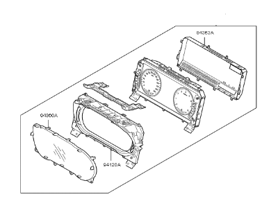 Kia 940013T580 Cluster Assembly-Instrument