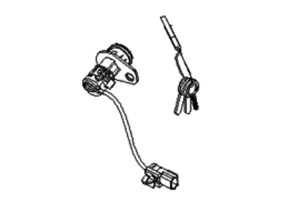 Kia 812502FE00 Lock Assembly-Tail Gate