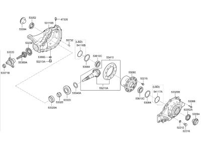 Kia 5300047031 CARRIER ASSY-DIFFERE